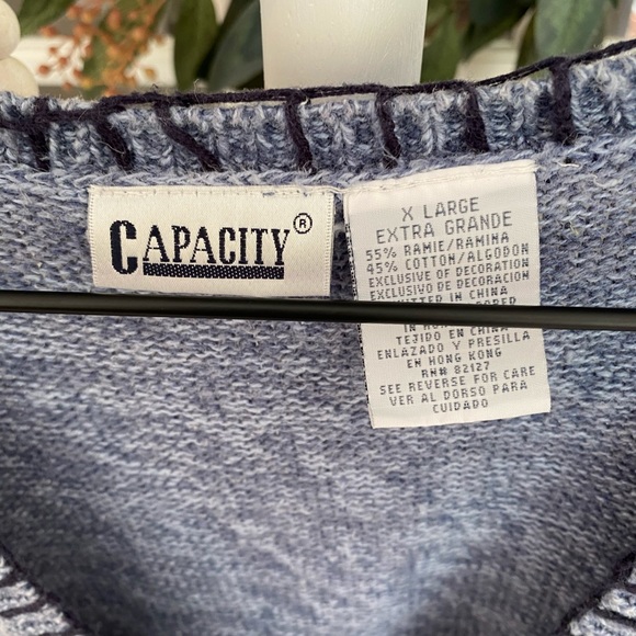 Vintage Capacity Bird Birdhouse Sweater Vest XL - Picture 7 of 8